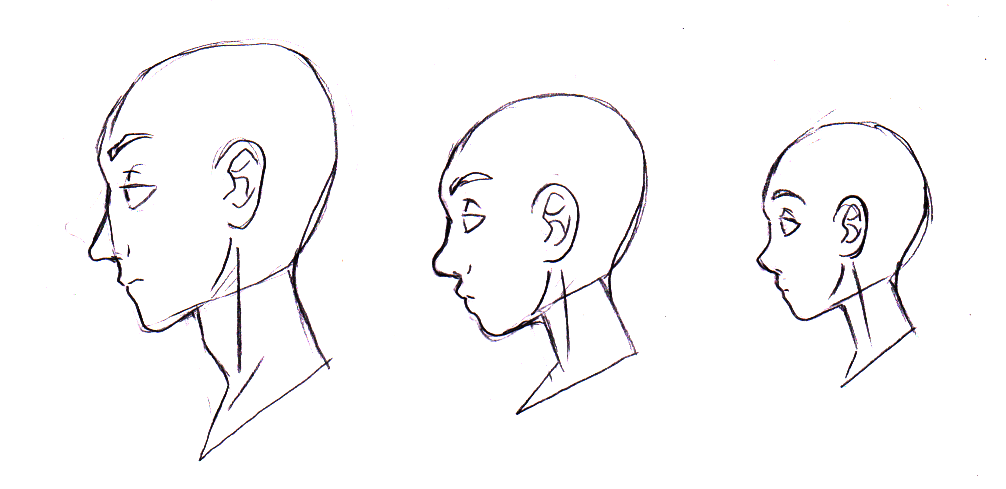 How to Draw Anime & Manga Faces & Heads in Profile Side View - How to Draw  Step by Step Drawing Tutorials