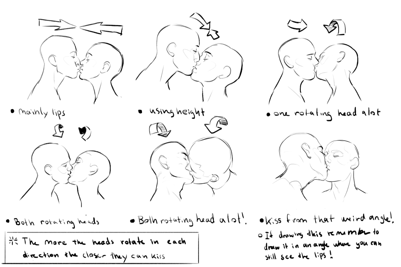 How to Draw Kissing : Drawing a Passionate Kiss for Valentines Day | How to  Draw Step by Step Drawing Tutorials