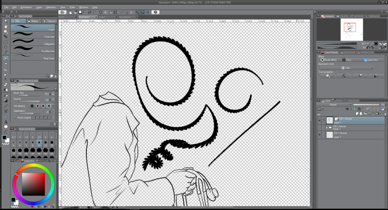 Pressure pen makes loopy line (Clip Studio and Wacom) - Art | Comics -  Tapas Forum