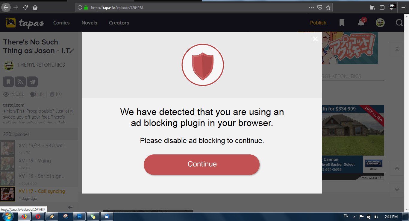 Curse Of The Zombie Ad Blocker Tech Support Tapas Forum