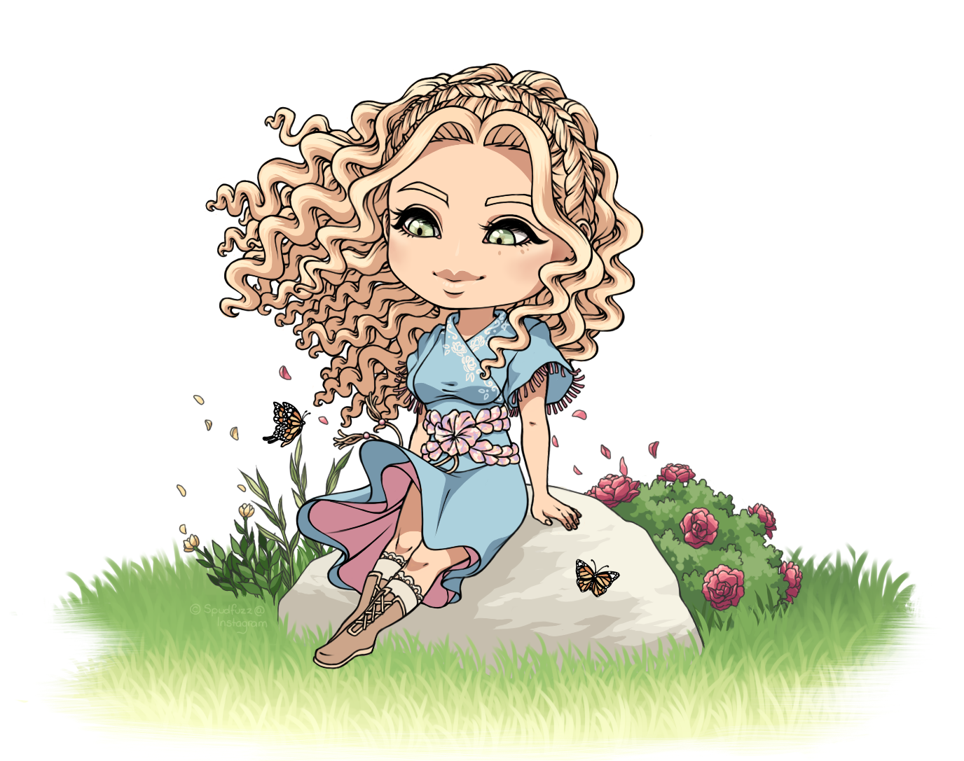 Cartoon Characters With Curly Hair Blonde