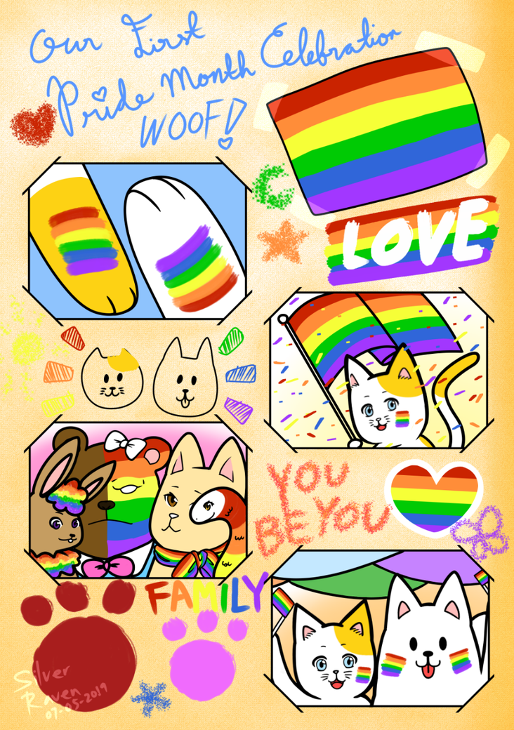 Palettepainter101 — Tibbs showing his pride just before pride month