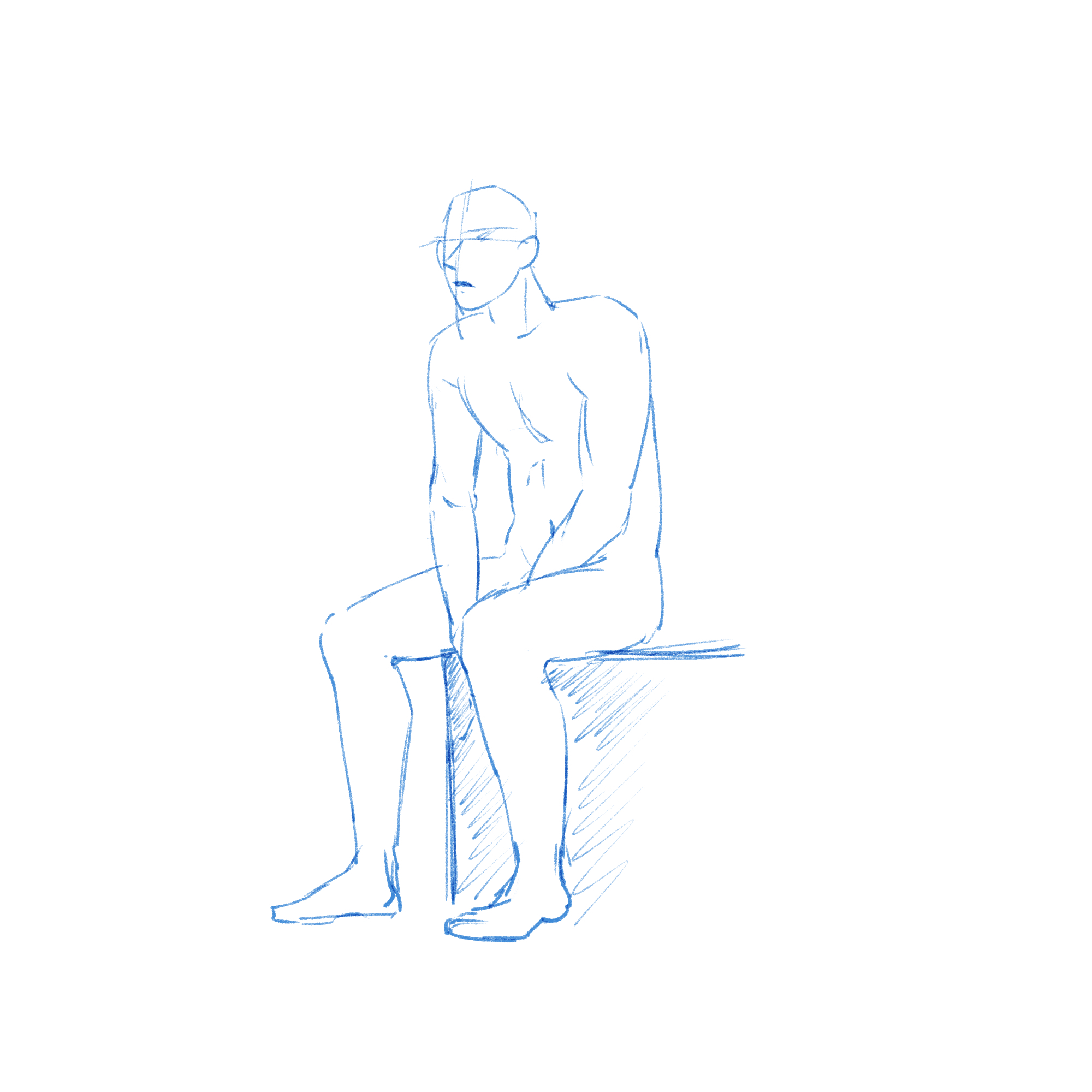 Man sitting on a chair line art with white background illustration line  drawing 23118545 Vector Art at Vecteezy