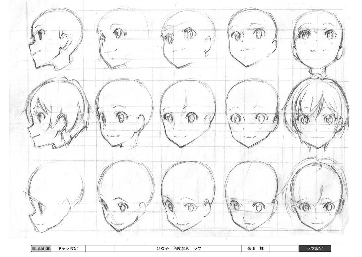 アニメの売春婦  Drawing tips Face shapes eyes noses  mouths